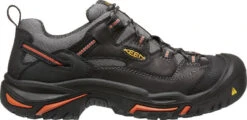 'Keen Utility' Men's Braddock Low Steel Toe - Black / Grey / Orange
