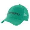 'Carhartt' Men's Canvas Mesh-Back Logo Graphic Cap - Sea Green