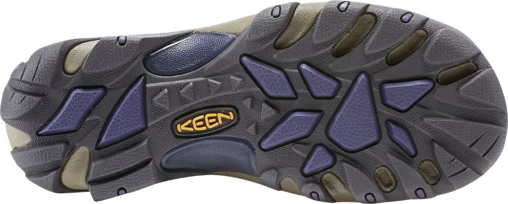 'Keen Outdoor' Women's Targhee II WP Mid Hiker - Goat / Crown Blue 3 'Keen Outdoor' Women's Targhee II WP Mid Hiker - Goat / Crown Blue - Image 3
