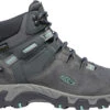 'Keen Outdoor' Women's Steens WP Leather Mid Hiker - Steel Grey / Ocean Wave
