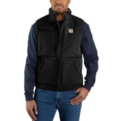 'Carhartt' Men's Super Dux™ Relaxed Fit Sherpa Lined Vest - Black -Cheap Clothing Store 104999 N04 MF21 b 1024x1024@2x