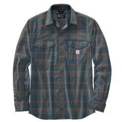 'Carhartt' Men's Rugged Flex® Lightweight Button Down - Night Blue