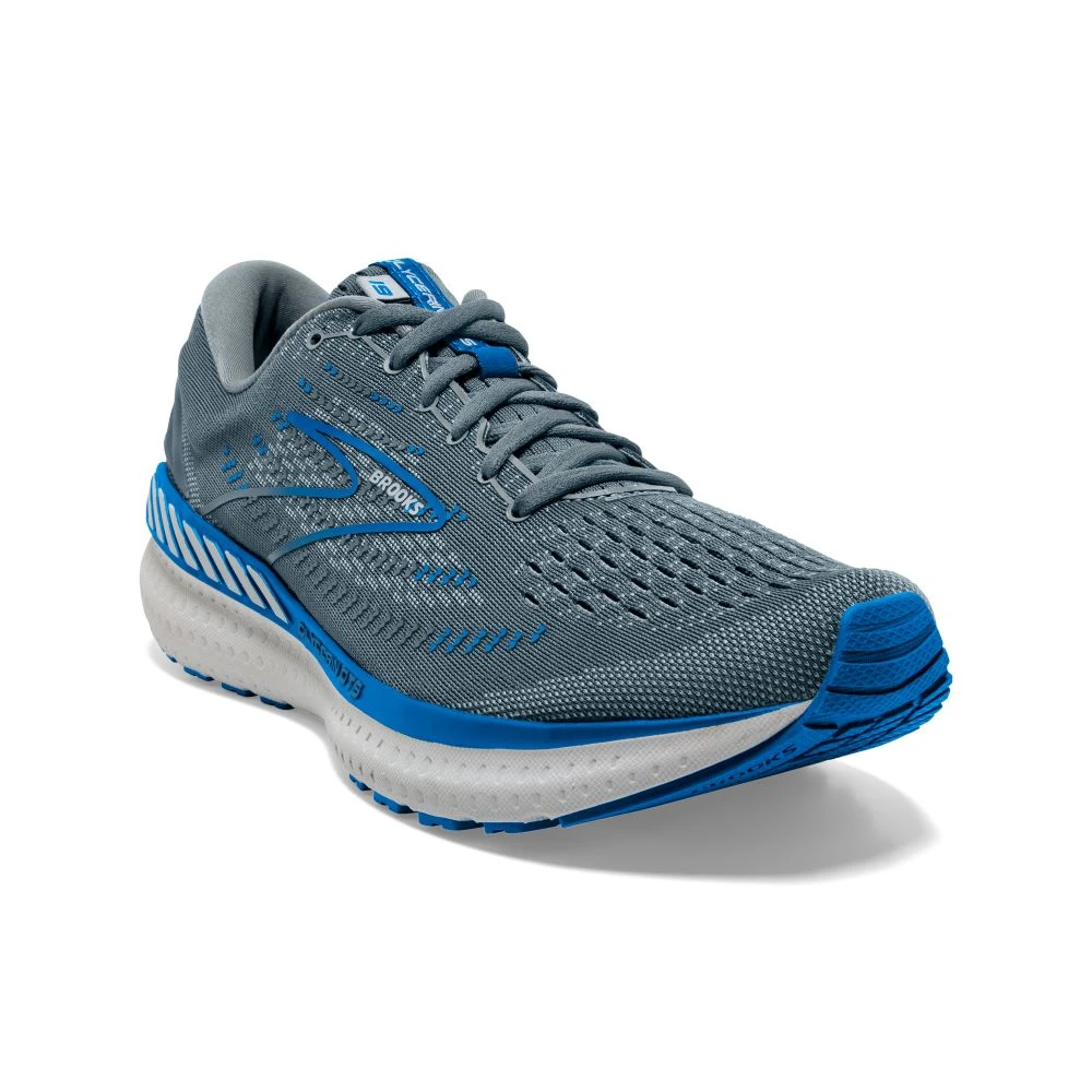'Brooks' Men's Glycerin GTS 19 - Quarry / Grey / Dark Blue 2 'Brooks' Men's Glycerin GTS 19 - Quarry / Grey / Dark Blue - Image 2