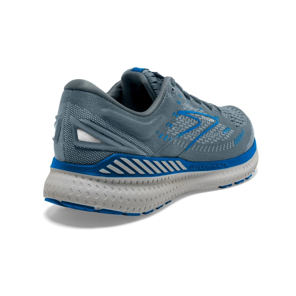 'Brooks' Men's Glycerin GTS 19 - Quarry / Grey / Dark Blue 6 'Brooks' Men's Glycerin GTS 19 - Quarry / Grey / Dark Blue - Image 6