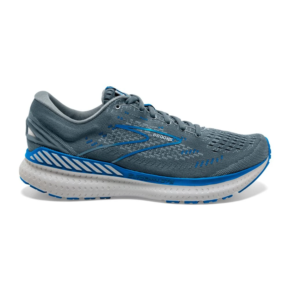 'Brooks' Men's Glycerin GTS 19 - Quarry / Grey / Dark Blue 1 'Brooks' Men's Glycerin GTS 19 - Quarry / Grey / Dark Blue