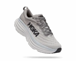 'HOKA' Men's Bondi 8 - Sharkskin / Harbor Mist (Wide)