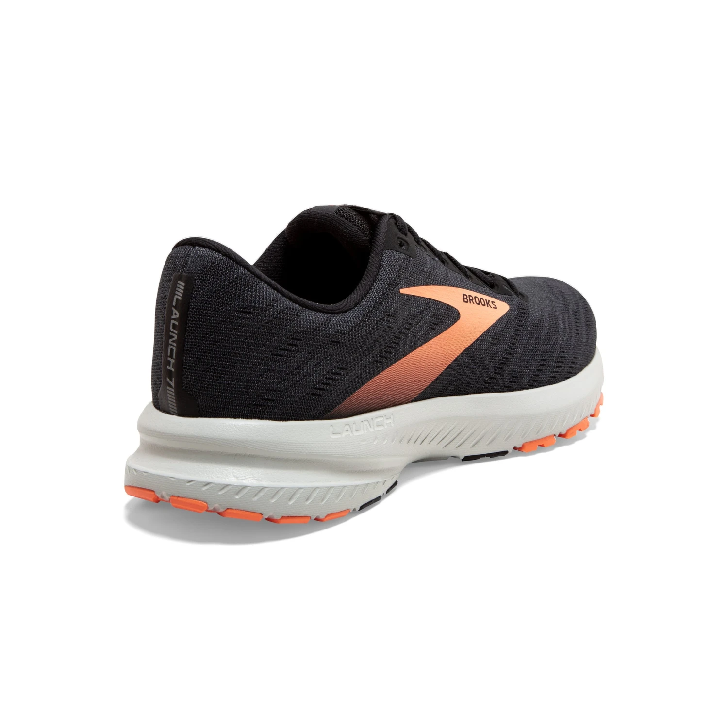 'Brooks' Women's Launch 7 - Black / Cantaloupe 3 'Brooks' Women's Launch 7 - Black / Cantaloupe - Image 3