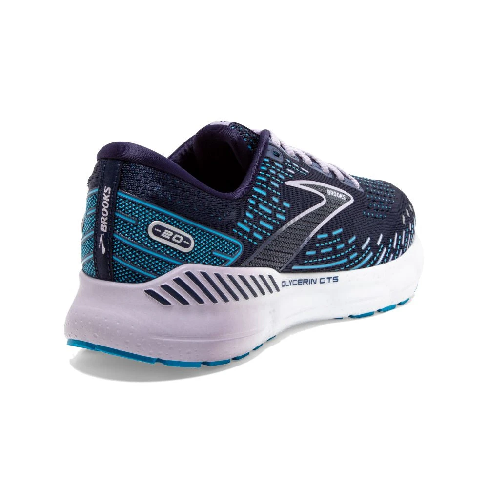 'Brooks' Women's Glycerin GTS 20 - Peacoat / Ocean / Pastel Lilac 4 'Brooks' Women's Glycerin GTS 20 - Peacoat / Ocean / Pastel Lilac - Image 4