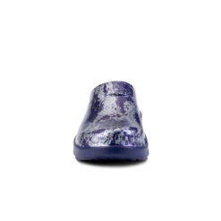 'OOFOS' Women's OOcloog Clog Limited Edition - Navy / Silver Snake -Cheap Clothing Store 1203NVYSILSNK shot3 1024x1024@2x