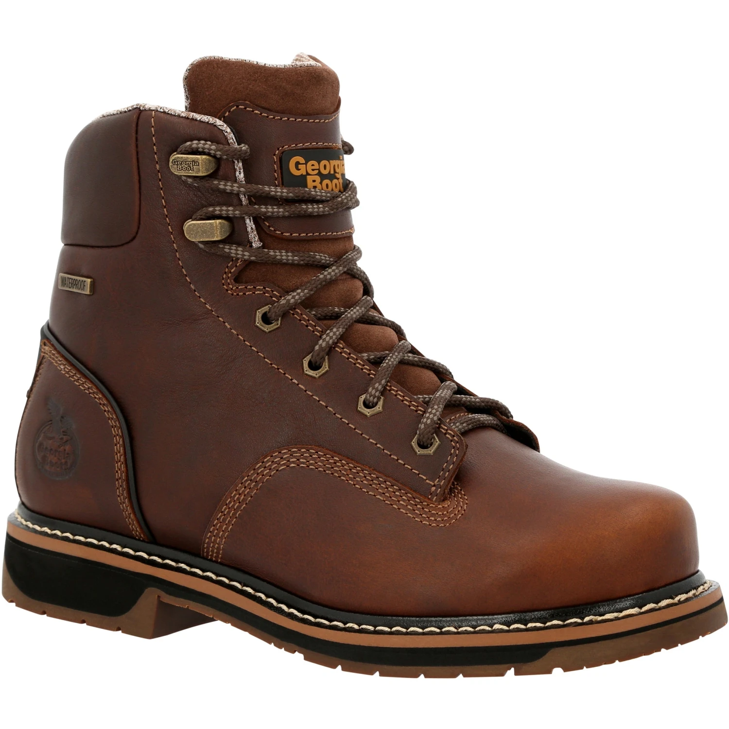 'Georgia Boot' Men's 6" Amp LT Edge EH WP Soft Toe - Brown 6 'Georgia Boot' Men's 6" Amp LT Edge EH WP Soft Toe - Brown - Image 6