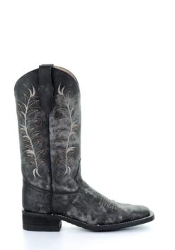 'Corral' Women's 12" Embroidered Western - Black / Sand -Cheap Clothing Store 5356 3 1024x1024@2x