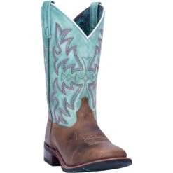 'Laredo' Women's 11" Anita Western Square Toe - Brown / Turquoise 12 'Laredo' Women's 11" Anita Western Square Toe - Brown / Turquoise -Cheap Clothing Store 5607 1 1024x1024@2x