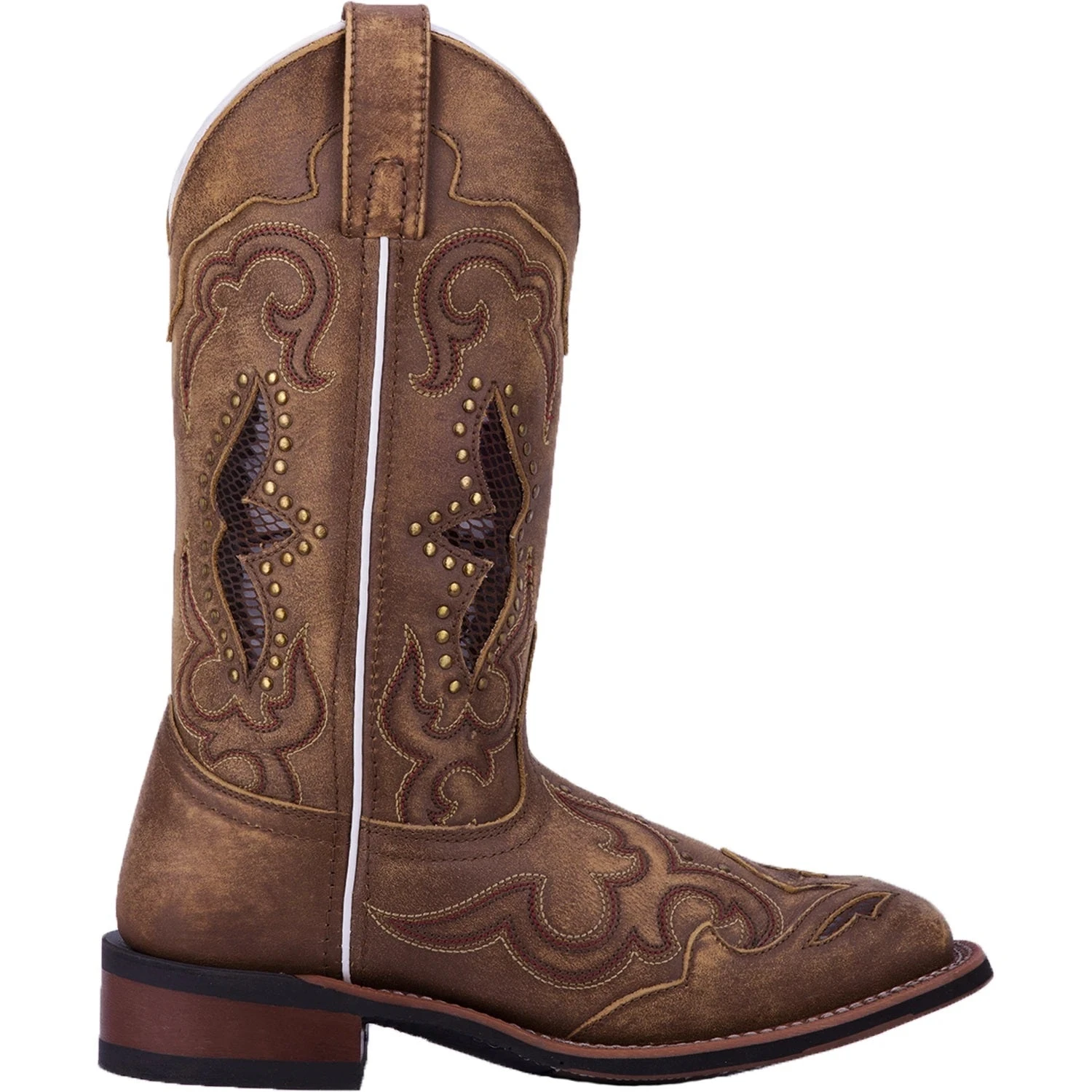 'Laredo' Women's 11" Spellbound Western Square Toe - Tan 1 'Laredo' Women's 11" Spellbound Western Square Toe - Tan