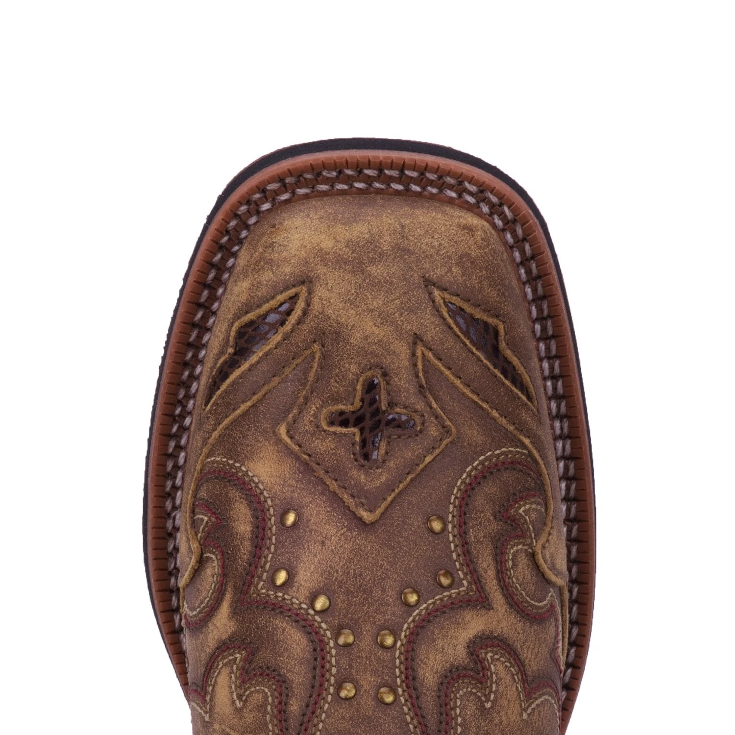 'Laredo' Women's 11" Spellbound Western Square Toe - Tan 2 'Laredo' Women's 11" Spellbound Western Square Toe - Tan - Image 2