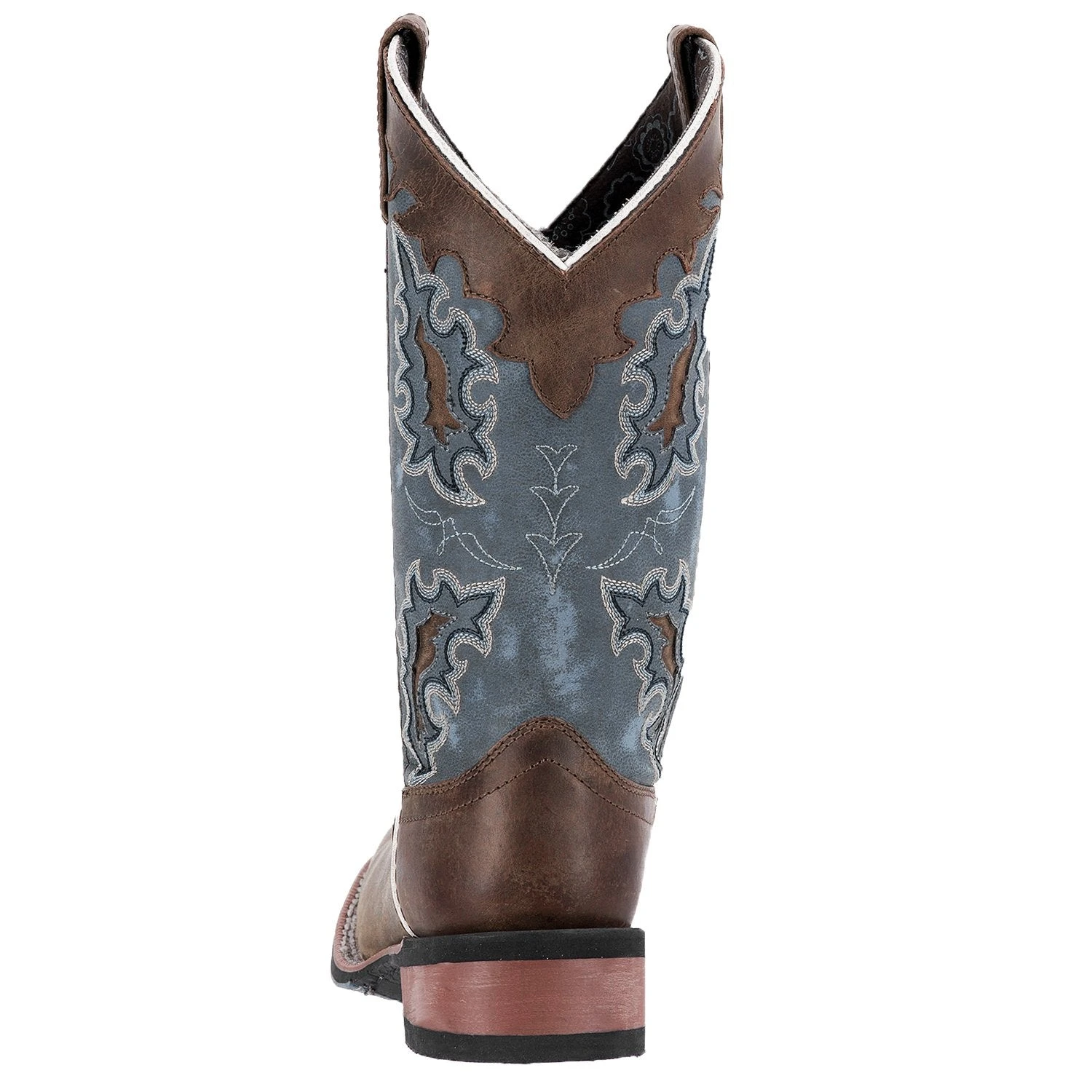 'Laredo' Women's 11" Isla Western Square Toe - Tan / Blue Denim 5 'Laredo' Women's 11" Isla Western Square Toe - Tan / Blue Denim - Image 5