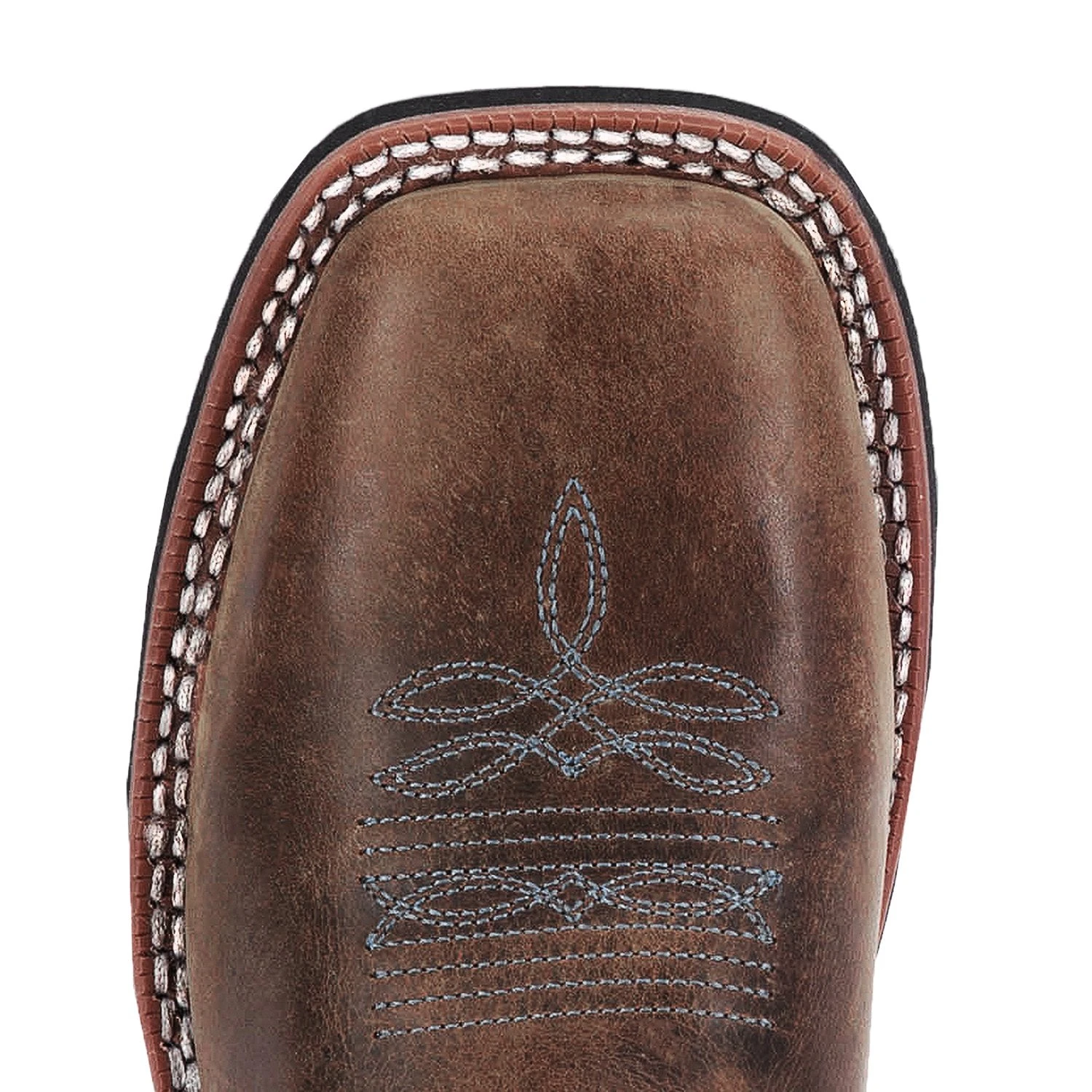 'Laredo' Women's 11" Isla Western Square Toe - Tan / Blue Denim 3 'Laredo' Women's 11" Isla Western Square Toe - Tan / Blue Denim - Image 3