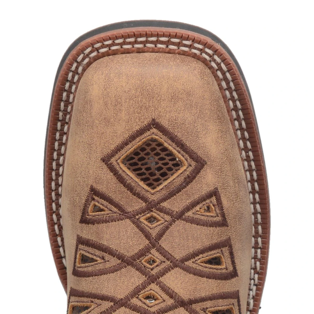 'Laredo' Women's 11" Kite Days Western Square Toe - Tan / Brown 2 'Laredo' Women's 11" Kite Days Western Square Toe - Tan / Brown - Image 2