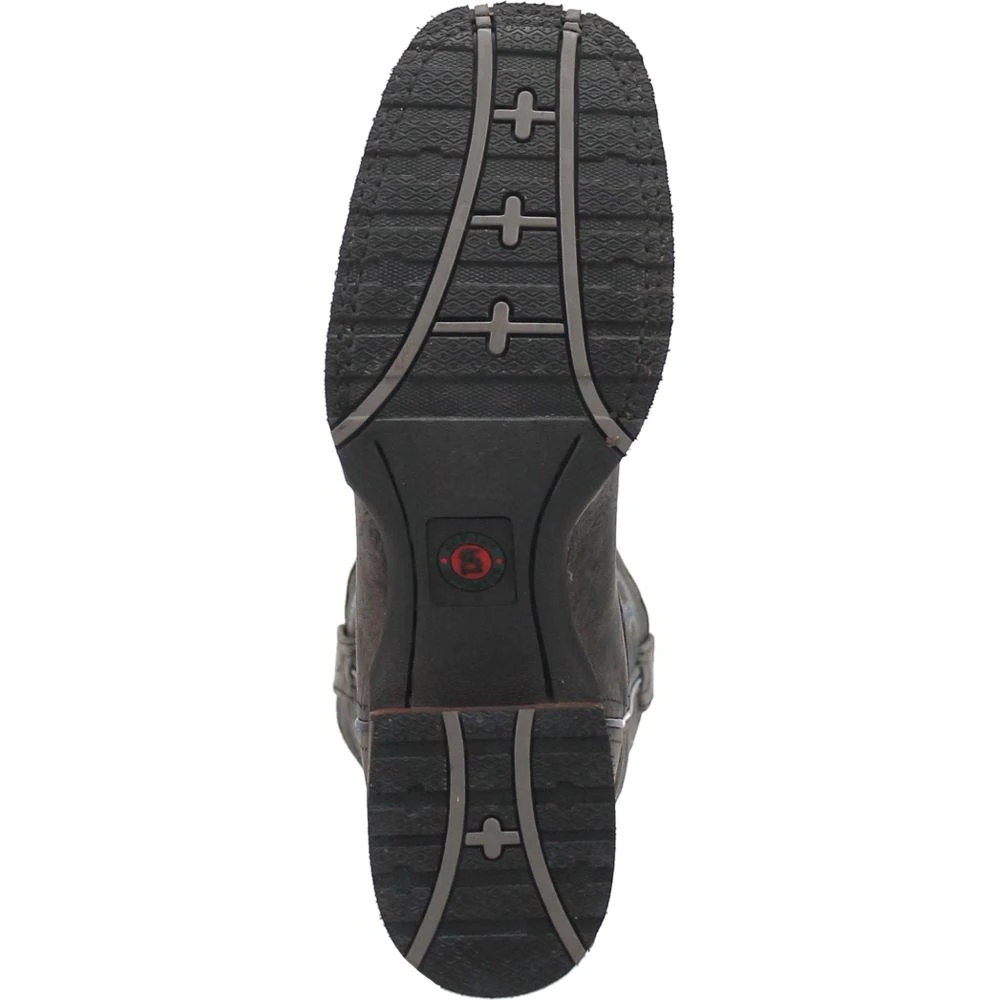 'Laredo' Men's 11" Winfield Western Square Toe - Grey 3 'Laredo' Men's 11" Winfield Western Square Toe - Grey - Image 3