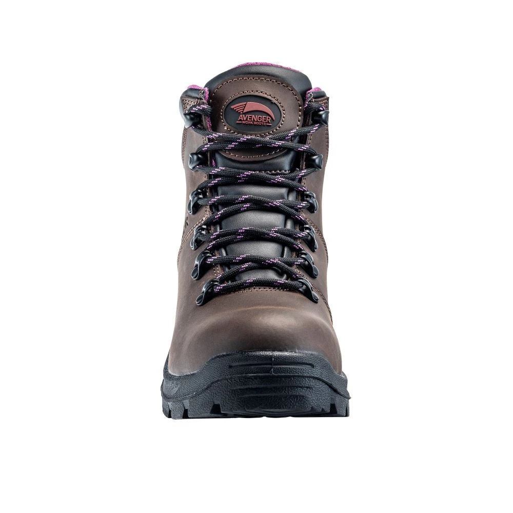 'Avenger' Women's 6" Builder EH WP Steel Toe - Brown 4 'Avenger' Women's 6" Builder EH WP Steel Toe - Brown - Image 4