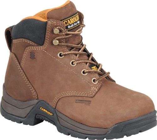 'Carolina' Women's 5" Raleigh Int. MetGuard EH Aluminum Toe - Brown 1 'Carolina' Women's 5" Raleigh Int. MetGuard EH Aluminum Toe - Brown