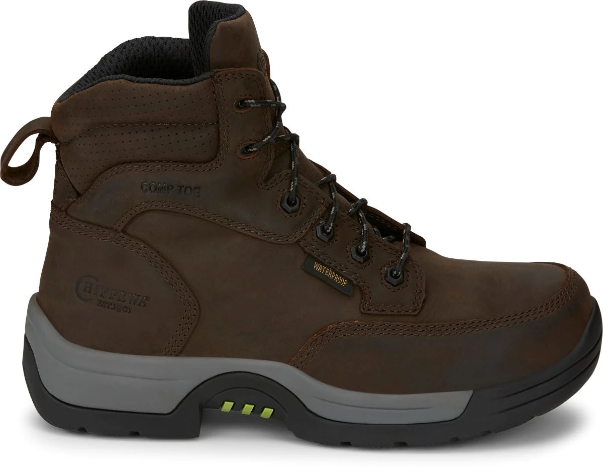 'Chippewa' Men's 6" Fabricator EH WP ESD Comp Toe - Brown 1 'Chippewa' Men's 6" Fabricator EH WP ESD Comp Toe - Brown