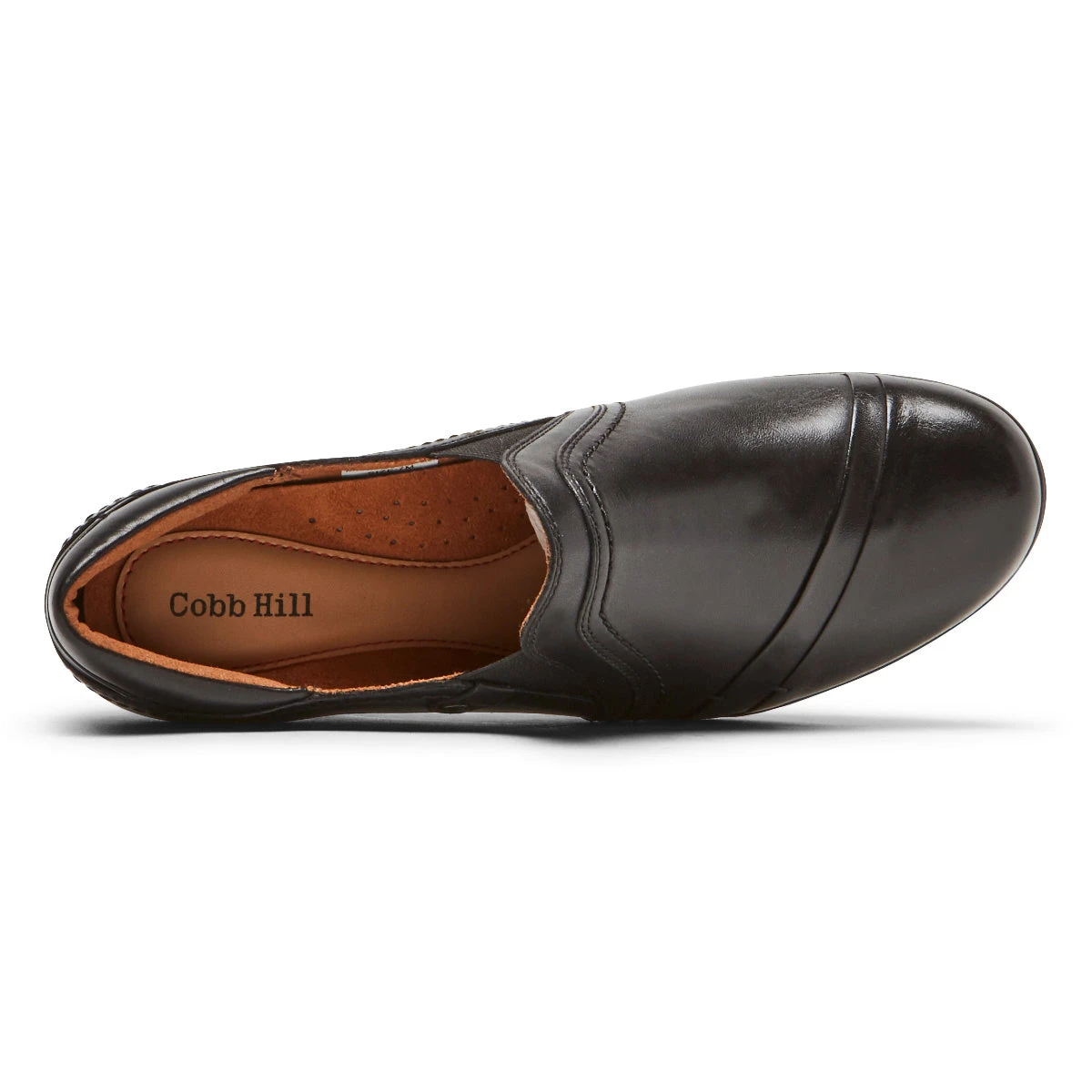 'Cobb Hill' Women's Laurel Slip On - Black Leather 2 'Cobb Hill' Women's Laurel Slip On - Black Leather - Image 2