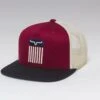 'Kimes Ranch' Men's Cody Trucker Cap - Burgundy