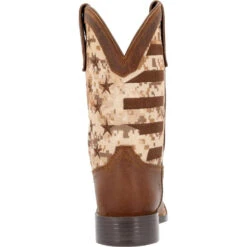 'Durango' Men's 11" Westward Saddlehorn Digital Camo Flag - Brown -Cheap Clothing Store DDB0397 back 1024x1024@2x