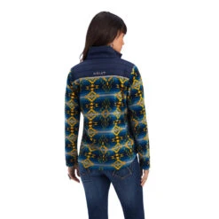'Ariat' Women's Prescott Insulated Fleece Jacket - Navy Sonoran Print -Cheap Clothing Store F22 WMS WEST 10041818 back 1024x1024@2x