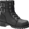 'Harley Davidson' Women's Archer Steel Toe Boot - Black
