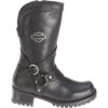 'Harley Davidson' Women's 9.5" Amber Pull On Boot - Black