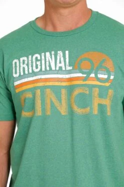 'Cinch' Men's Tri Color Crew Neck T Shirt - Heather Green 3 'Cinch' Men's Tri Color Crew Neck T Shirt - Heather Green -Cheap Clothing Store MTT1690520 4 1024x1024@2x