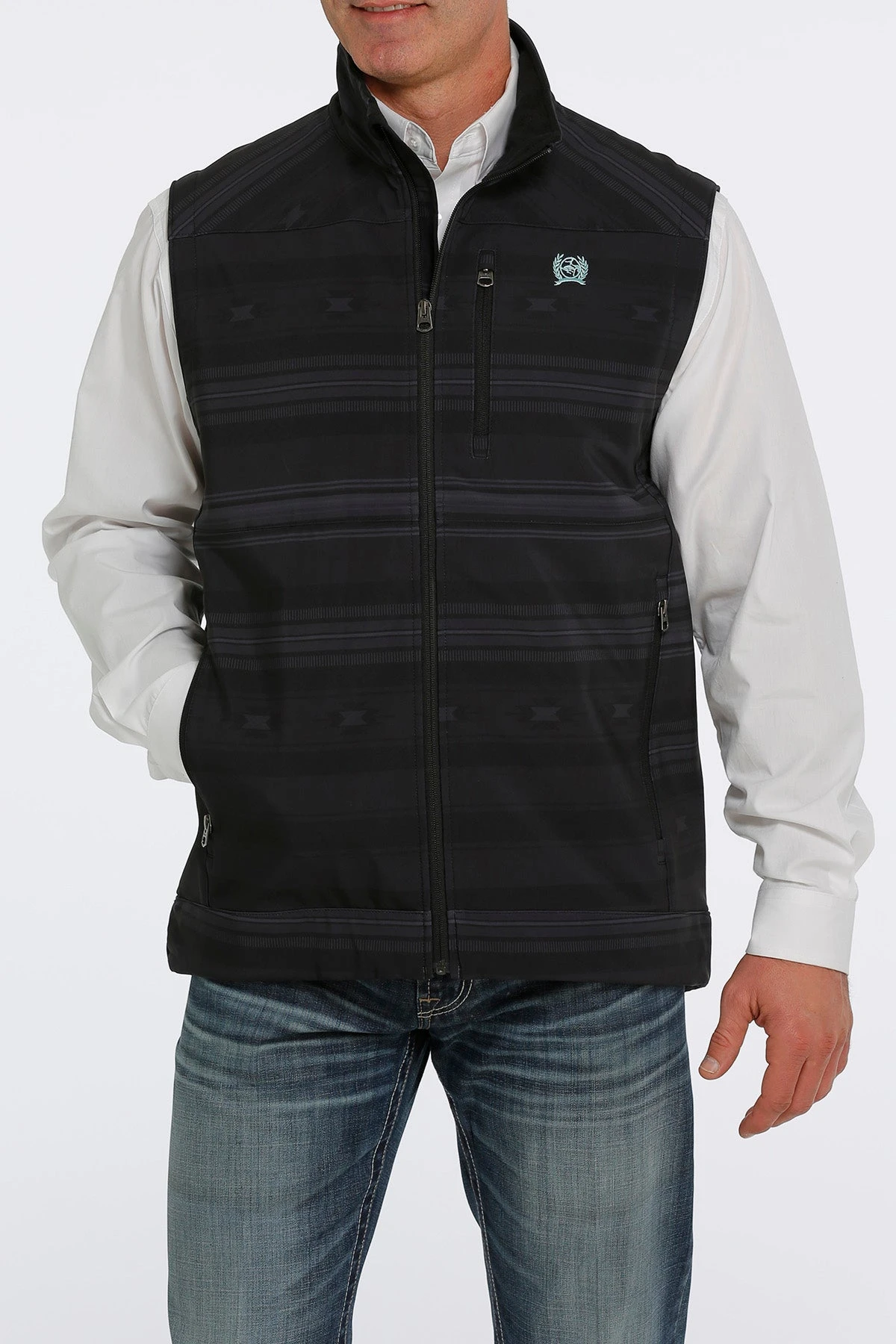 'Cinch' Men's Bonded Vest - Black 1 'Cinch' Men's Bonded Vest - Black
