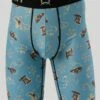 'Cinch' Men's 9" Sheriff Boxer Brief - Turquoise