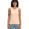 'The North Face' Women's Simple Logo Tri-Blend Tank - Apricot Ice Heather