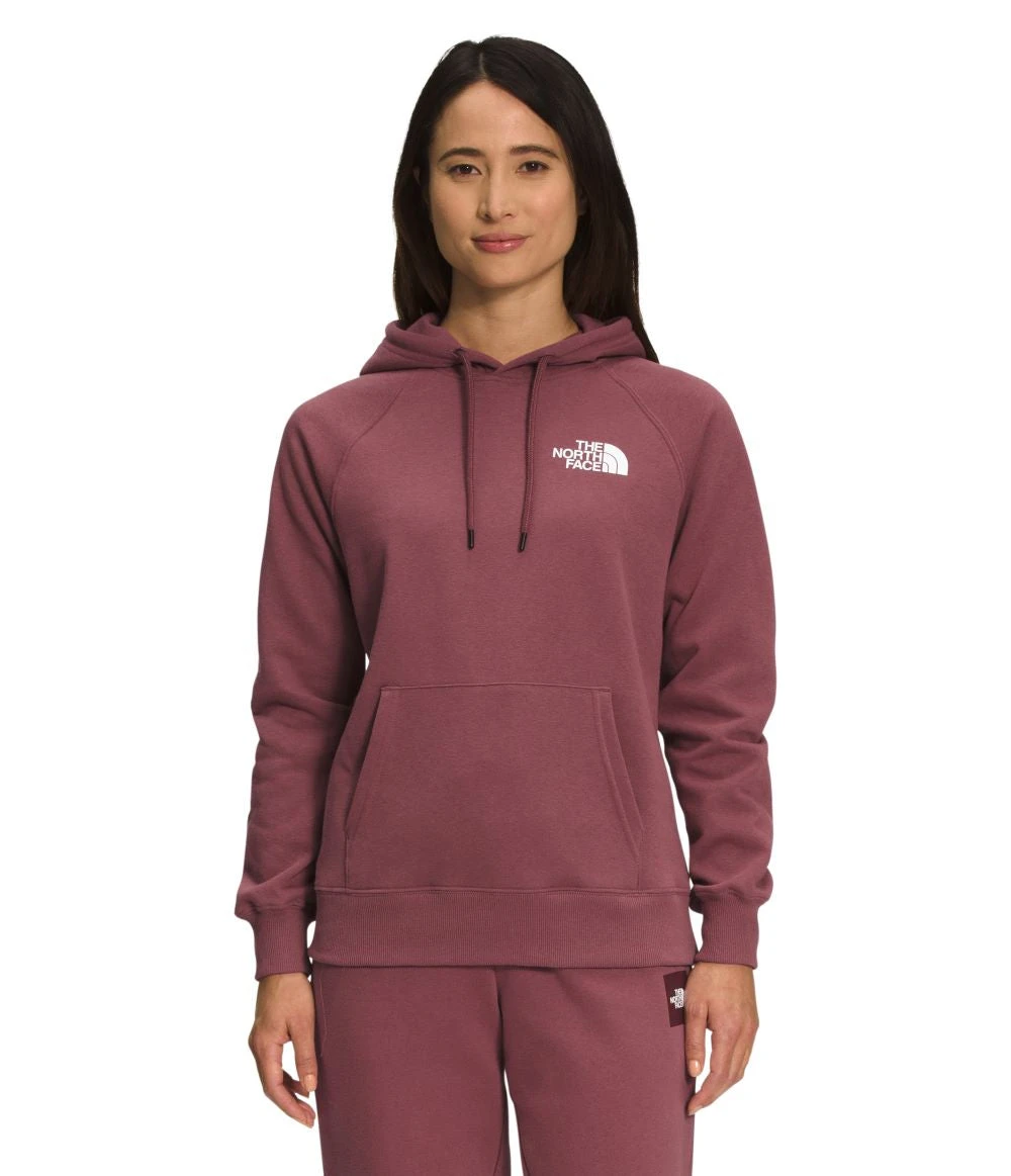 'The North Face' Women's Box NSE Pullover Hoodie - Wild Ginger / TNF White 2 'The North Face' Women's Box NSE Pullover Hoodie - Wild Ginger / TNF White - Image 2