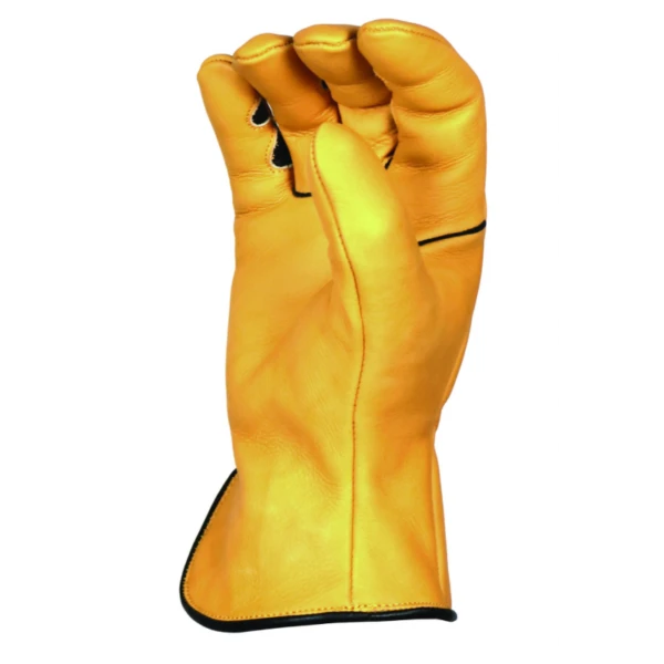 'Bear Knuckles' Double Wedge™ Regular Duty Cowhide Driver Glove - Yellow 4 'Bear Knuckles' Double Wedge™ Regular Duty Cowhide Driver Glove - Yellow - Image 4