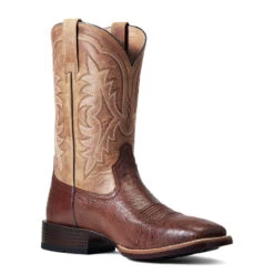 'Ariat' Men's 11" Night Life Ultra Western Square Toe - Antique Tabac Smooth Quill Ostrich / Sorrel Brown -Cheap Clothing Store S22 MNS WEST 10040344 medial 1024x1024@2x