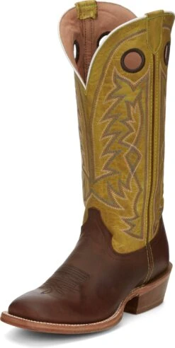 'Tony Lama' Men's 15" Fairview Buckaroo Western Square Toe - Brown / Moss Green -Cheap Clothing Store TNL 010 SA2001 1024x1024@2x