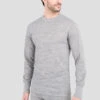 'Terramar' Men's 3.0 Merino Wool Bi-Layer Heritage Crew - Grey Heather (Tall)