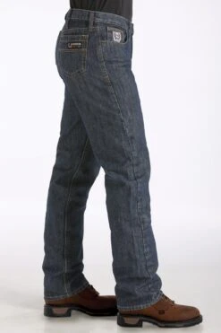 'Cinch' Men's White Label Fire Resistant Relaxed Fit Straight Leg - Indigo Blue -Cheap Clothing Store WP78834002 side 1024x1024@2x