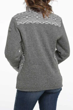 'Cinch' Women's Sweater Knit Jacket - Heather Charcoal -Cheap Clothing Store maj9840002 3 1544 detail 1024x1024@2x
