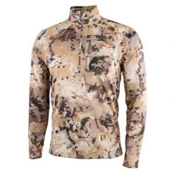 'Sitka' Men's Core Midweight Zip T-Shirt - Waterfowl : Marsh