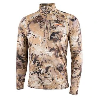 'Sitka' Men's Core Midweight Zip T-Shirt - Waterfowl : Marsh 1 'Sitka' Men's Core Midweight Zip T-Shirt - Waterfowl : Marsh