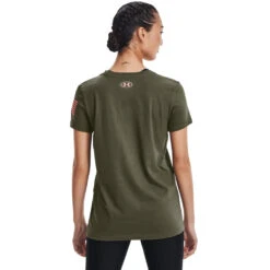 'Under Armour' Women's Freedom Logo T-Shirt - Marine OD Green / Pink Sands -Cheap Clothing Store s7.V5 1370815 390 BC 1024x1024@2x